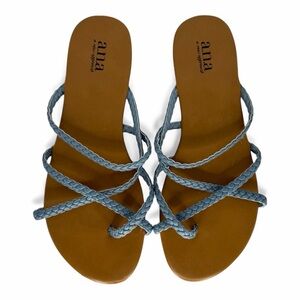 a.n.a. Strappy Braided Thong Sandals (8M)